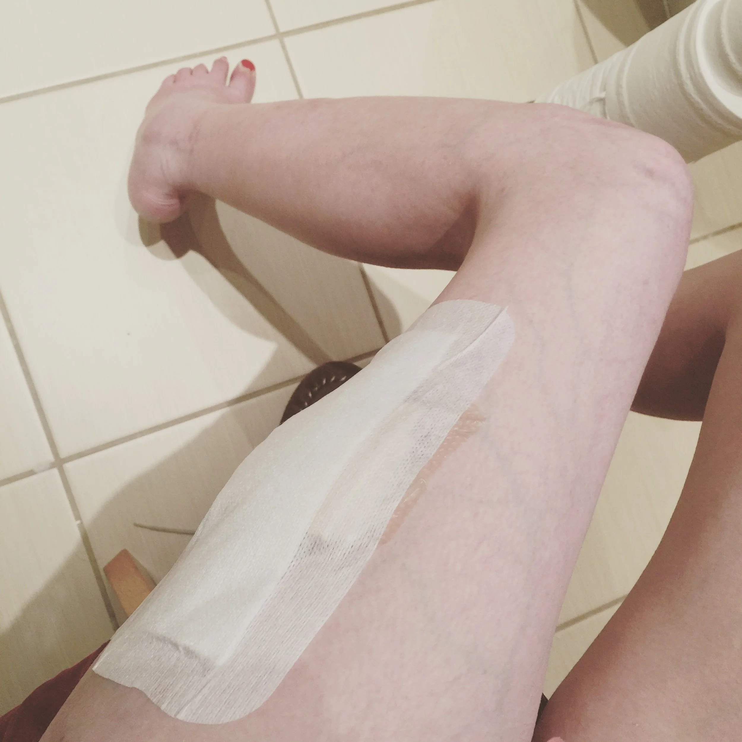 The 25th & 26th; Felt something cold and wet on my leg.