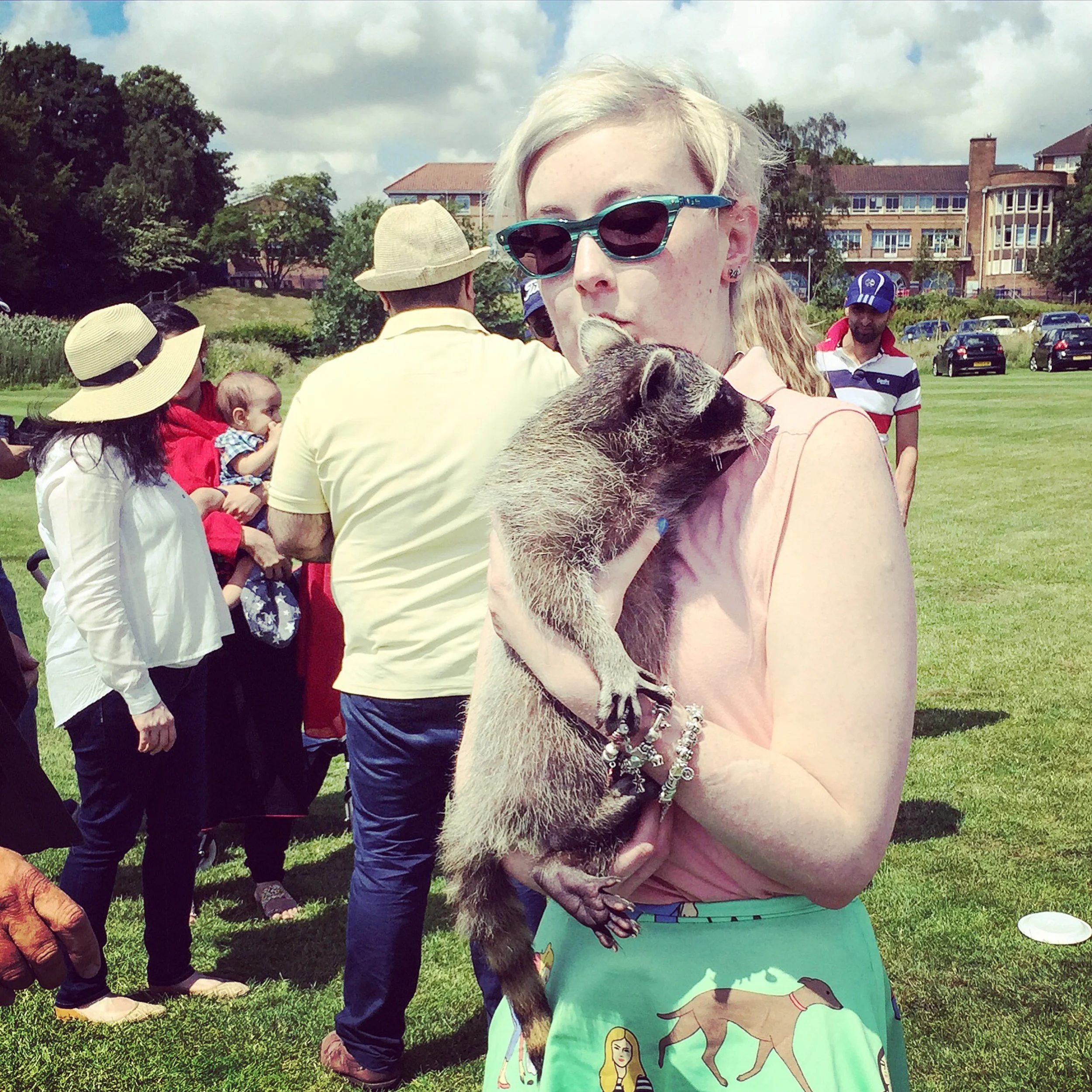 The 4th & 5th; I got to hold Thor, the twelve week old raccoon.