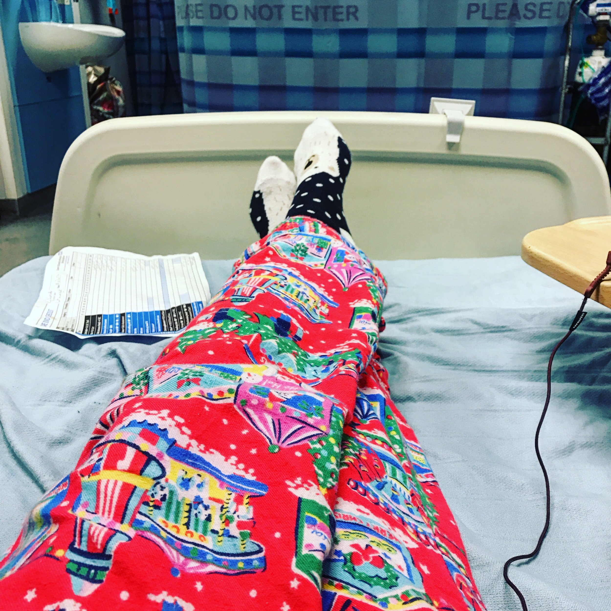 The 18th & 19th; Now I am sitting in a hospital bed.