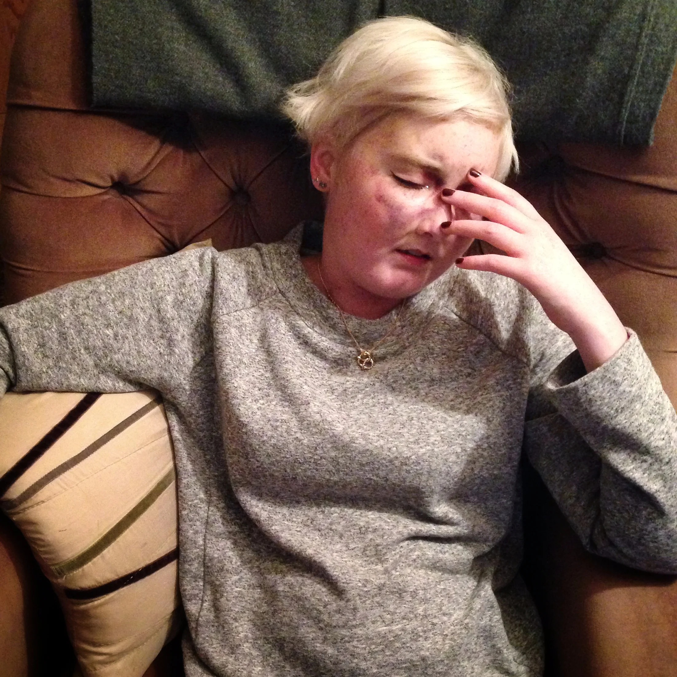 The 11th & 12th; Here is my exhausted, nauseous self.