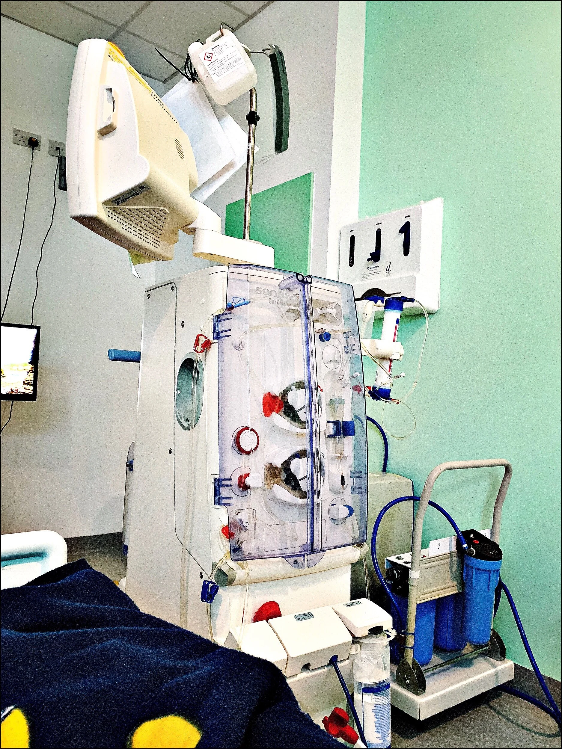 I don't remember taking this, but this is my dialysis machine. It cleaned my blood every night.