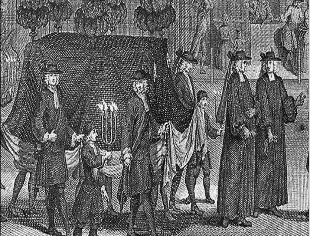 Puritan Funeral Reenactment