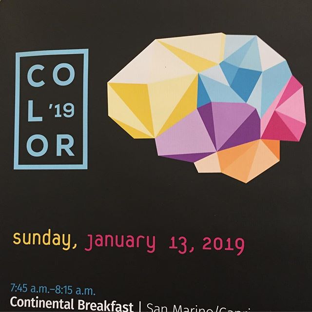 Kicking off #color19 this morning. I enjoyed the the pre-conference presentation yesterday... excited to see what I&rsquo;ll discover today through Tuesday!