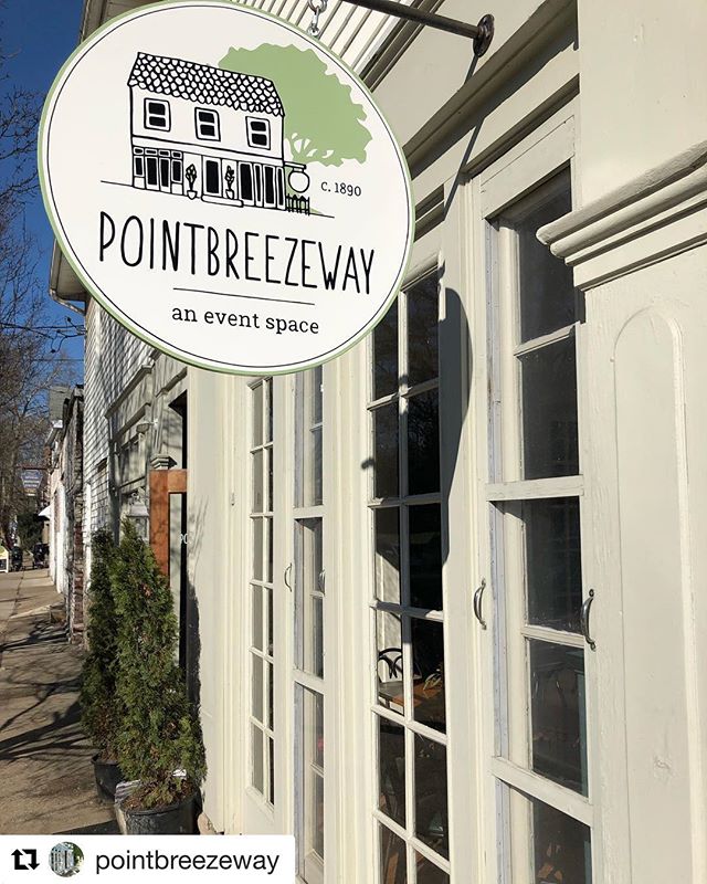 One of our logos looking pretty great out in the sunshine. Logomark drawn/designed by us, and expertly painted for exterior display by the talented @brush_and_pounce !
#Repost @pointbreezeway
・・・
Gee, thanks @brush_and_pounce. What a beautiful day in
