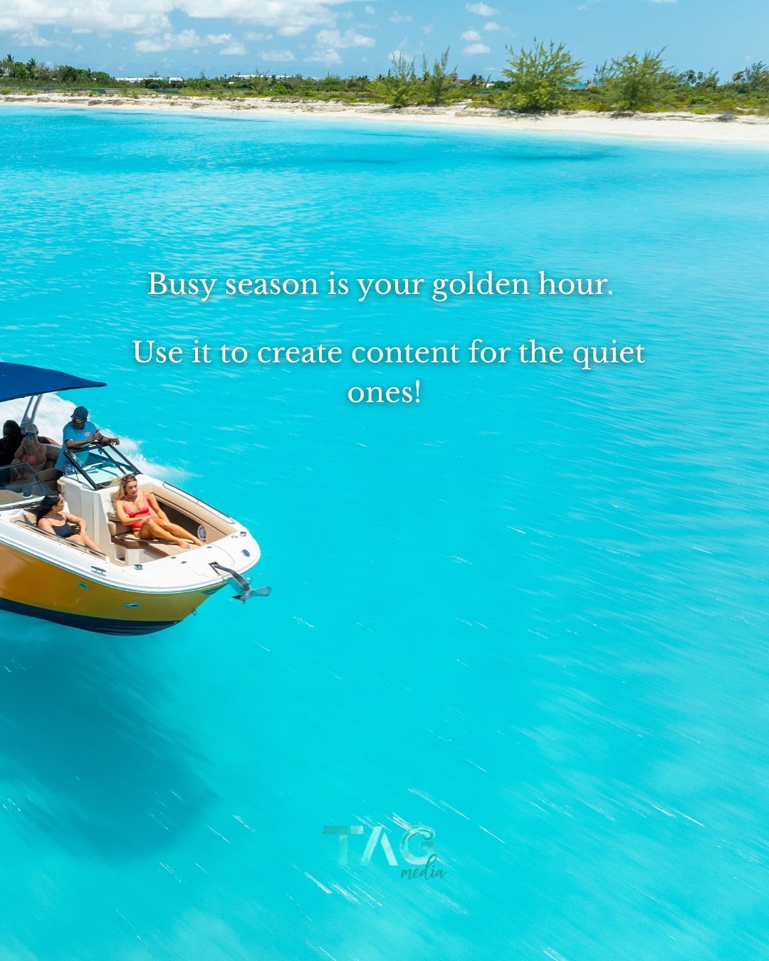 Busy season = content gold.✨ Batch it now so your socials stay socials stay hot even when businesses cool down 🔥 📸 
.
.
.
.
.
#contentcreation #turksandcaicosislands #slowseason