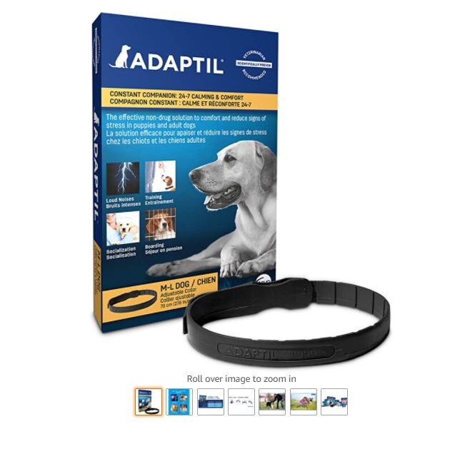 ADAPTIL Calming Collar for Medium/Large Dogs – Calms &amp; Comforts Dogs 