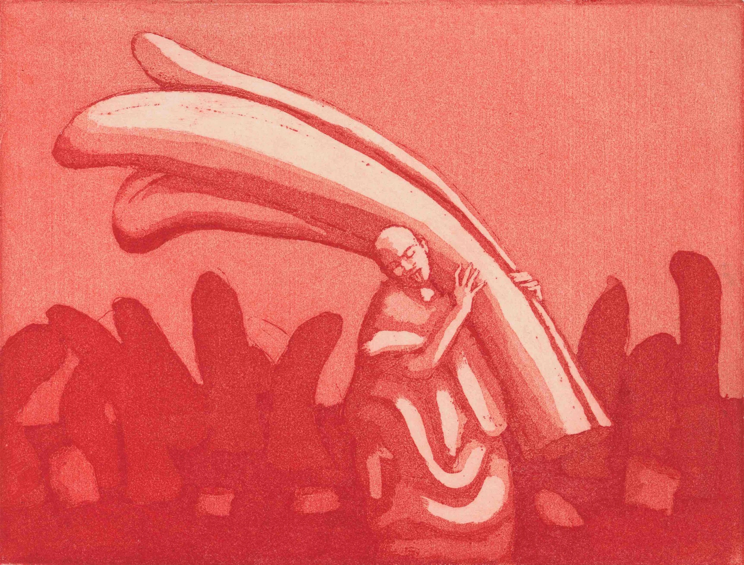Who's the exotic? #3 - etching on aluminium printed on paper
