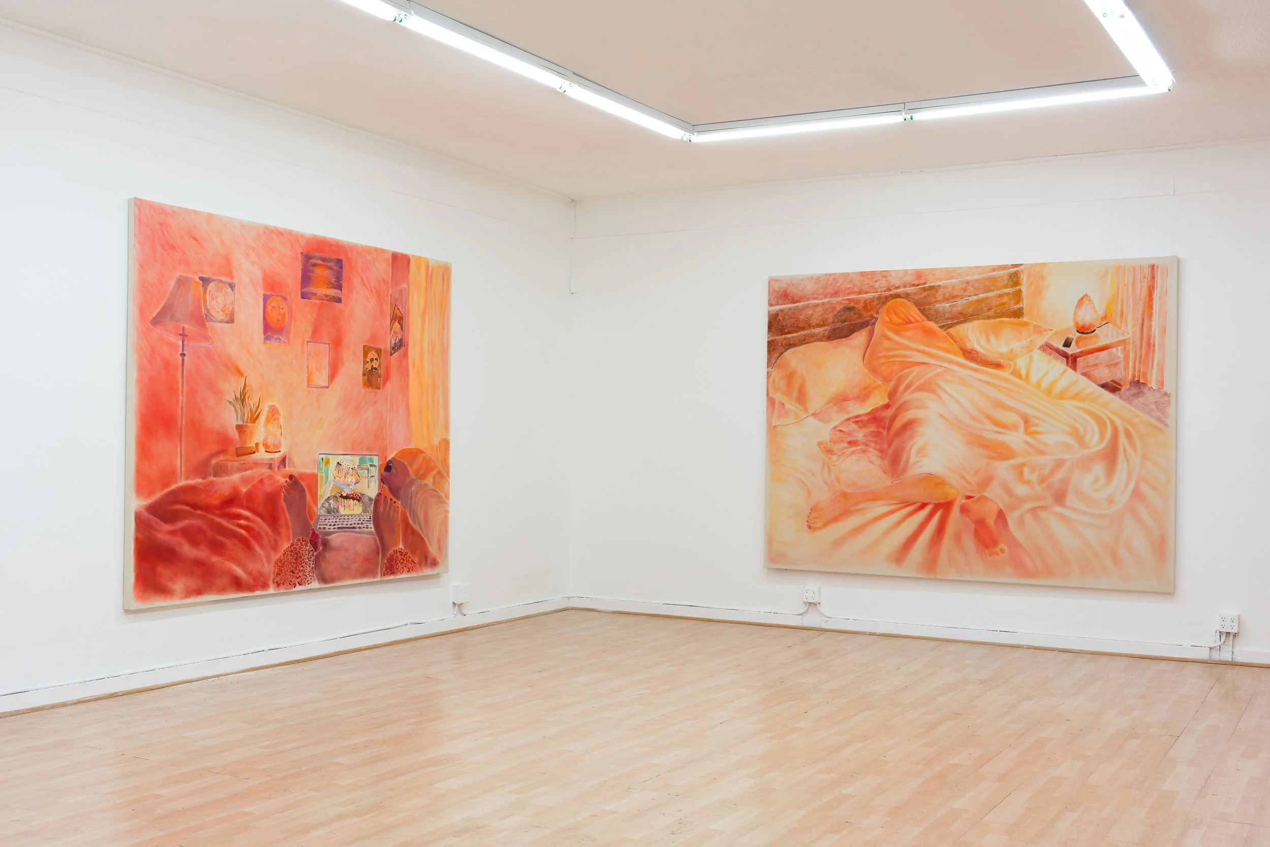 Still Life (Salt Lamp and Star Trek the next Generation) 2018 - Starfish, solo exhibition by Sarah Thibaul, photo by Graham Holoch