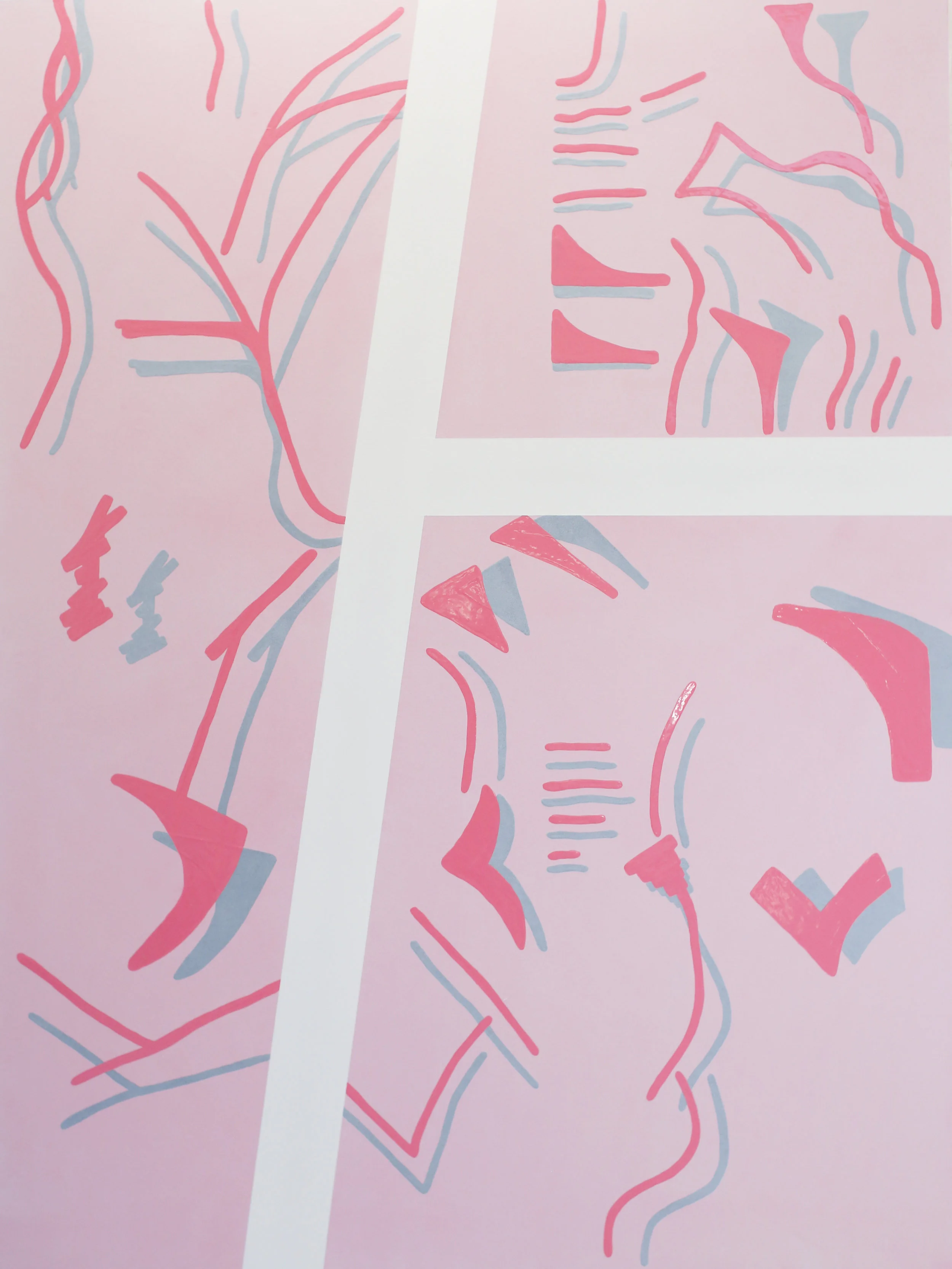 Craig Gloss and primer paint on canvas 2018