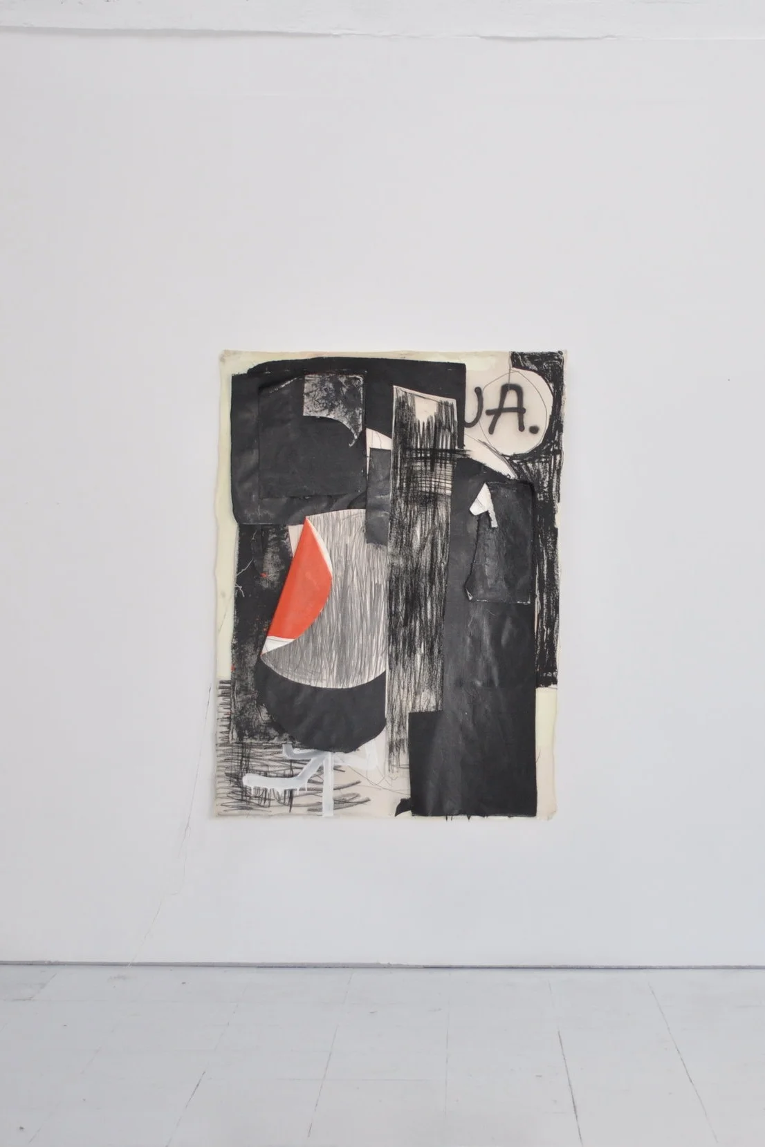 The Cougard 2019 Achrylic, oil sticks, pastels on canvas