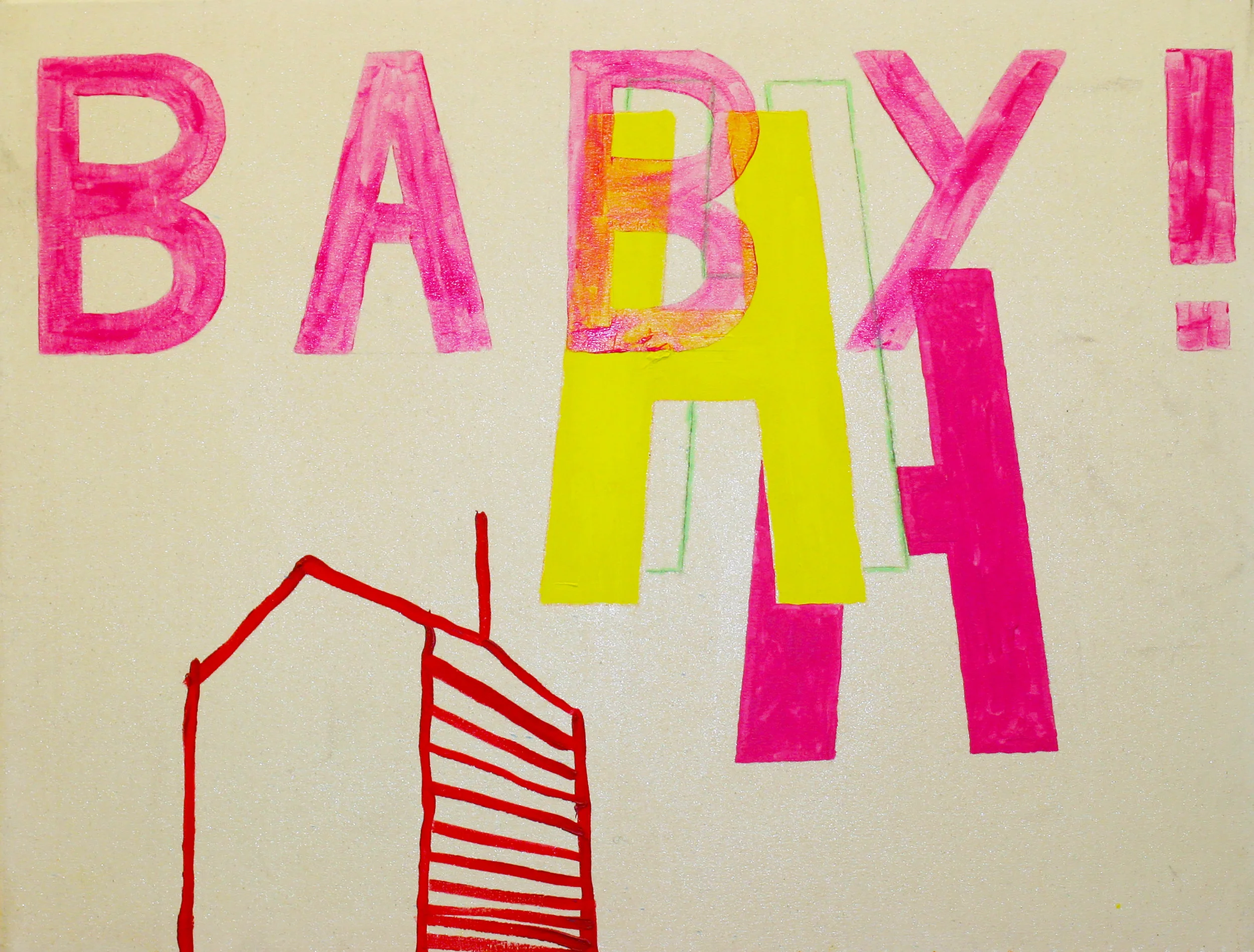 It’s You And Me, Baby Acrylic and Oil Pastel on Canvas £550