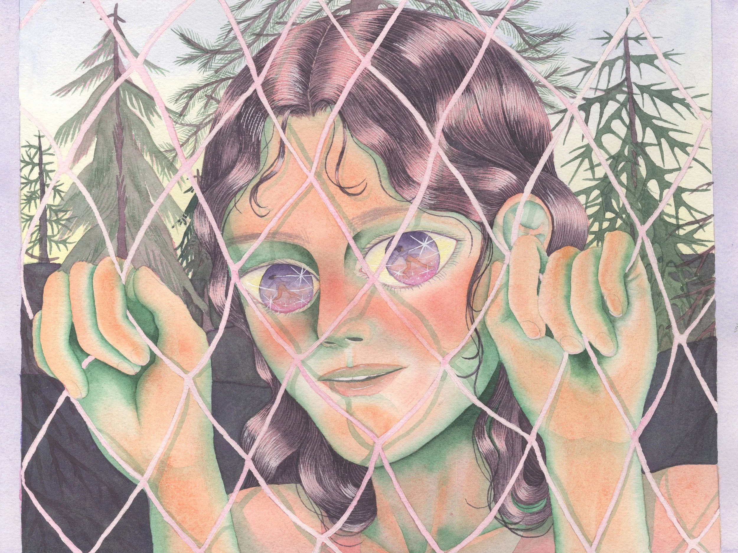 Detail of ‘Fugletitter’, Oda Iselin Sønderland, 2019