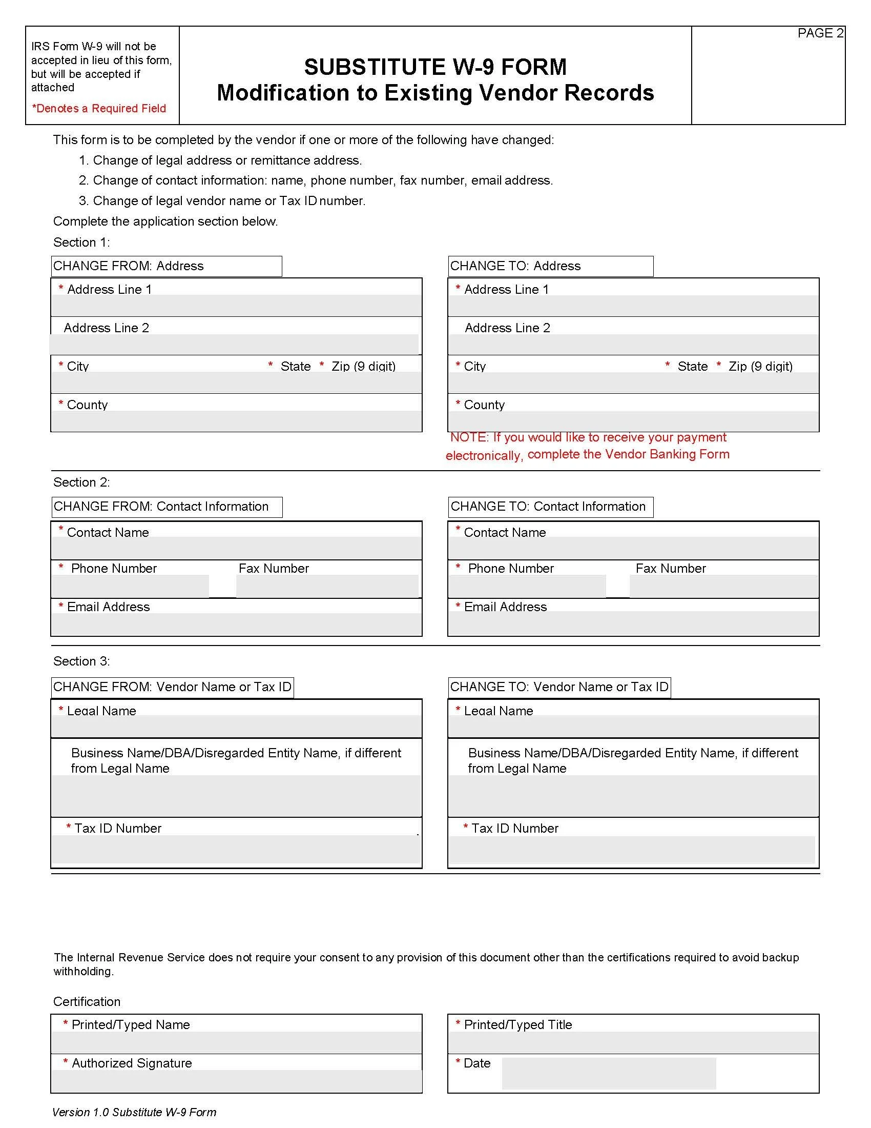 3 Step Vendor Setup and Maintenance Process - Toolkit > Template Desktip  Procedures & Forms -
