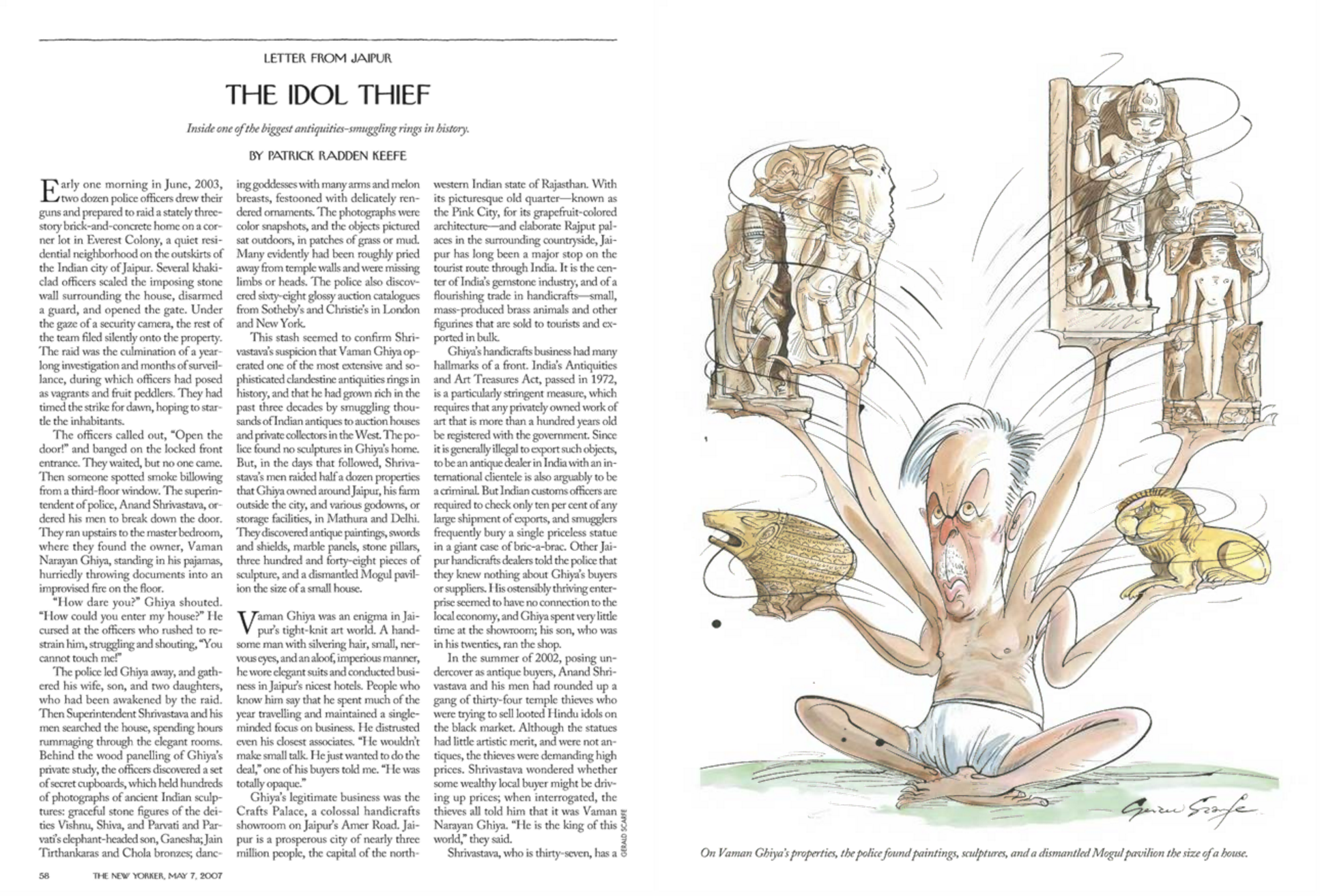 "The Idol Thief," The New Yorker, May 7, 2007