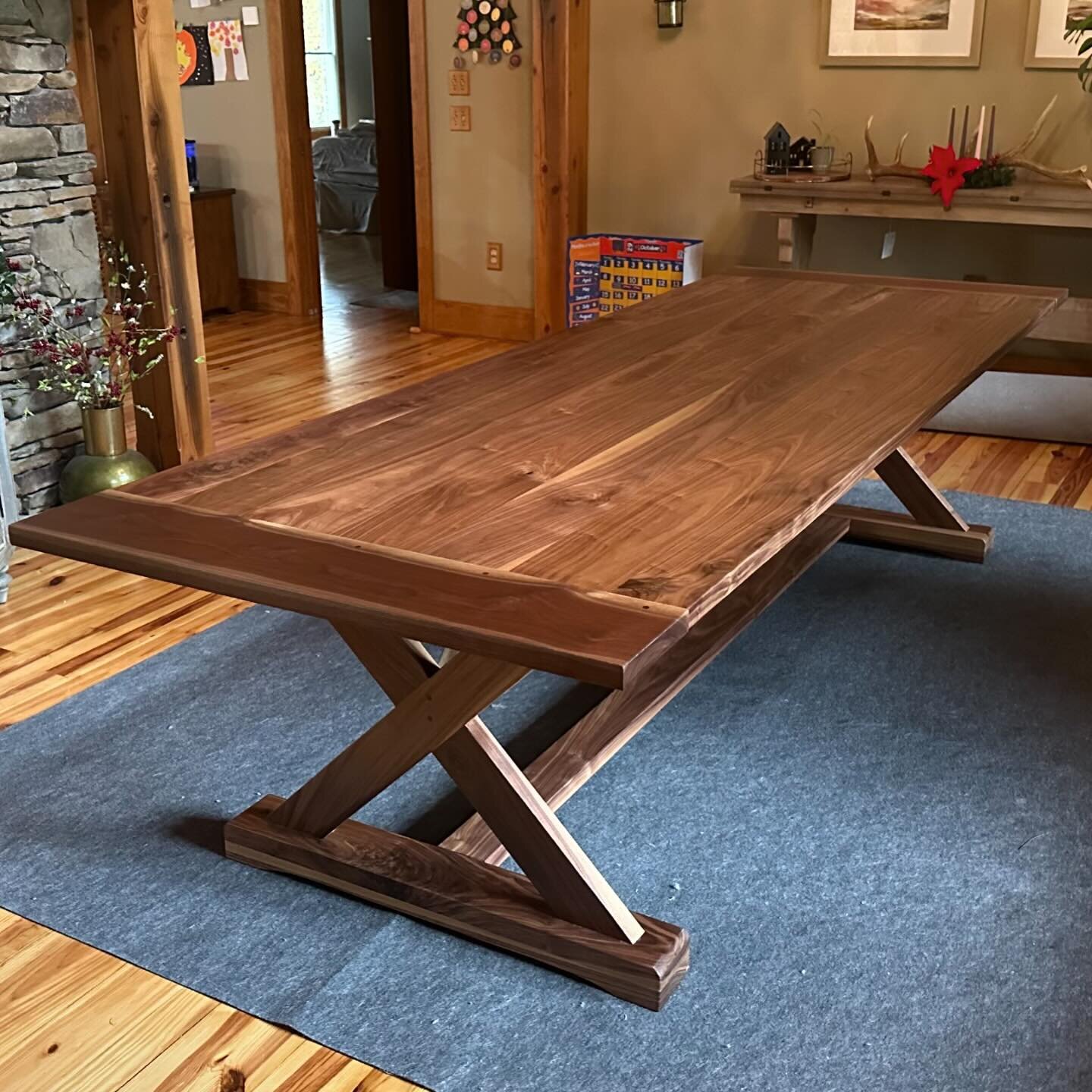 10&rsquo; walnut dining table with bread board ends. Walnut always has and will remain our favorite wood to build with until nature creates something more beautiful. If you&rsquo;re looking to change up your dining room, a beautiful custom table shou
