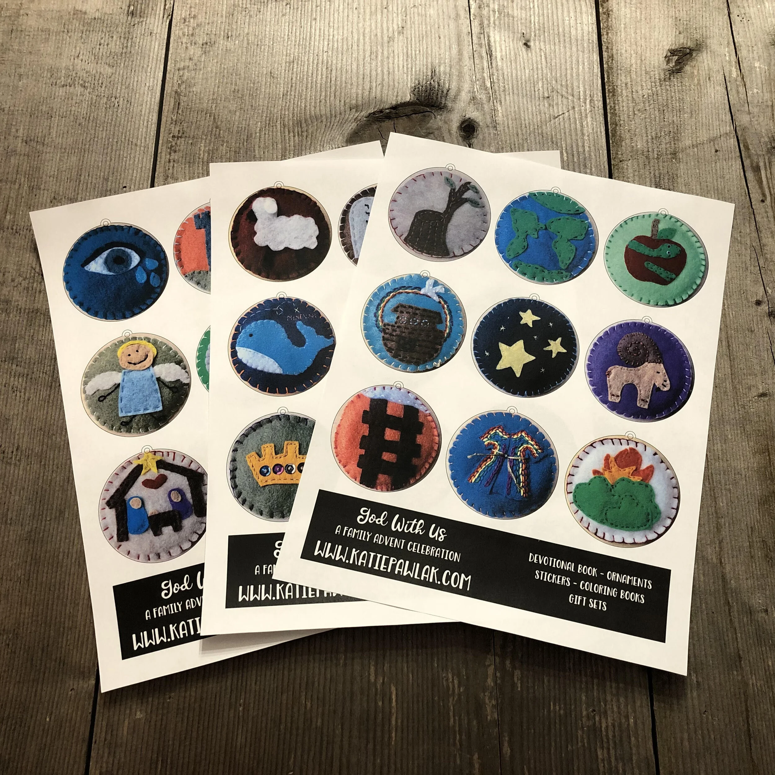 Jesse Tree Advent Ornament Digital File