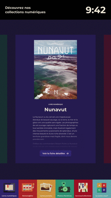 Nouvelle interface proposée pour l’écran d’accueil