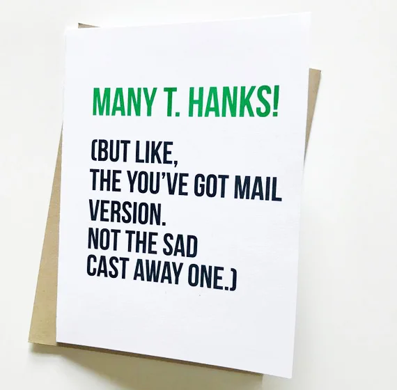 Tom Hanks Card - Thank You Card Box Set