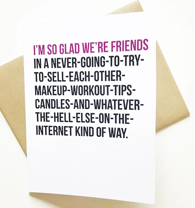Cheeky Card - Funny Birthday Cards - Sarcastic Card