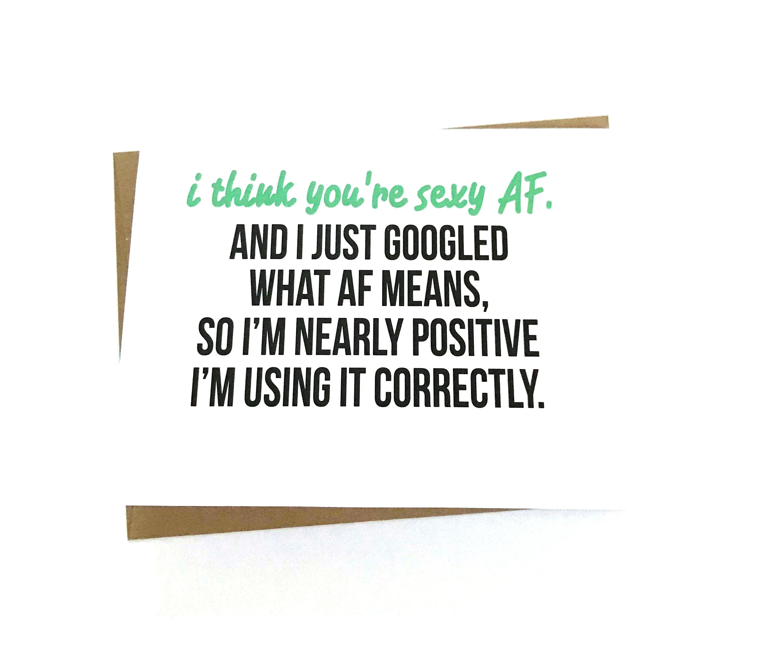 Sexy AF Card - Funny Dating Card