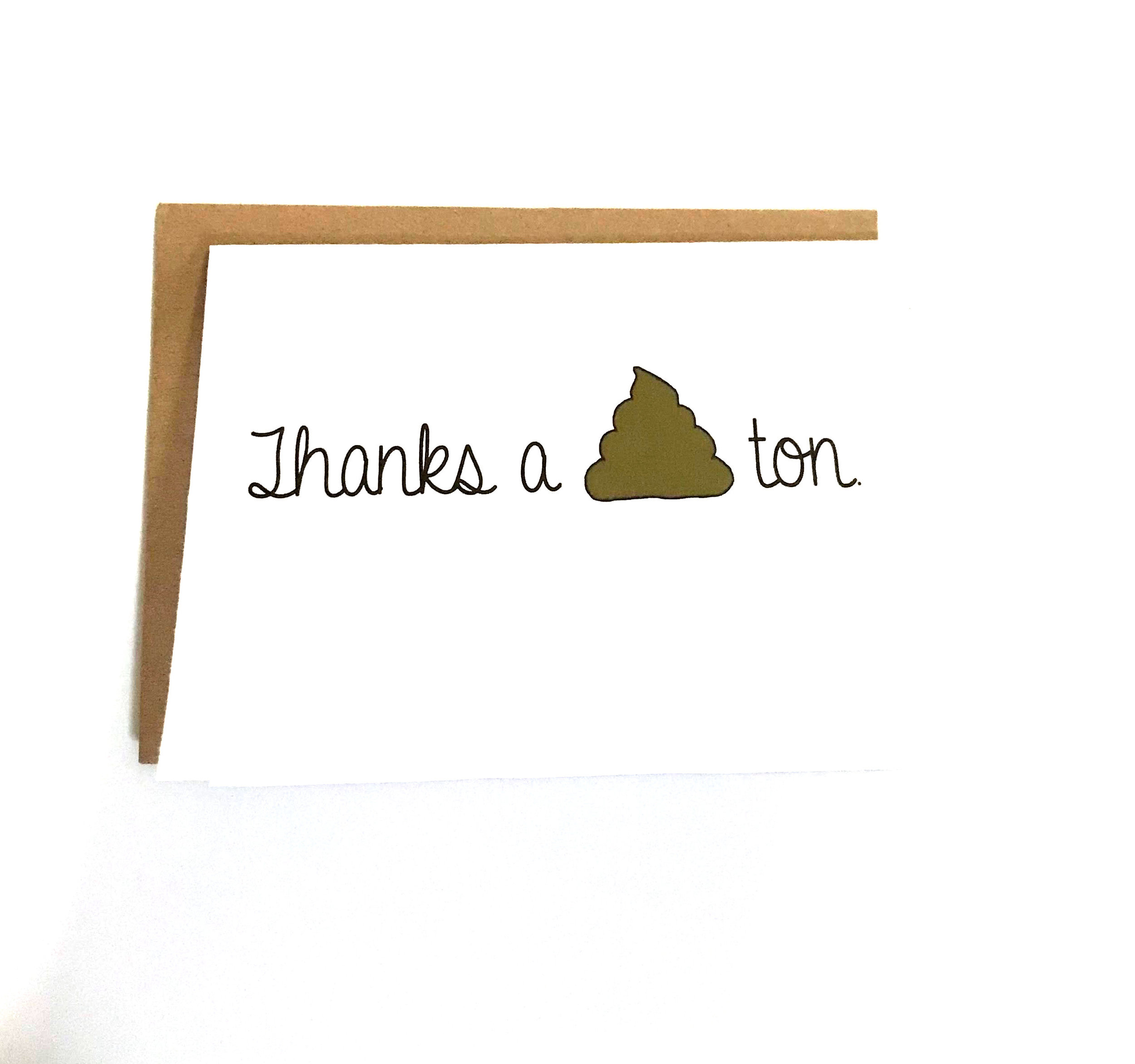Thanks A Ton - Funny Thank You Card Box Set — BEpaperie