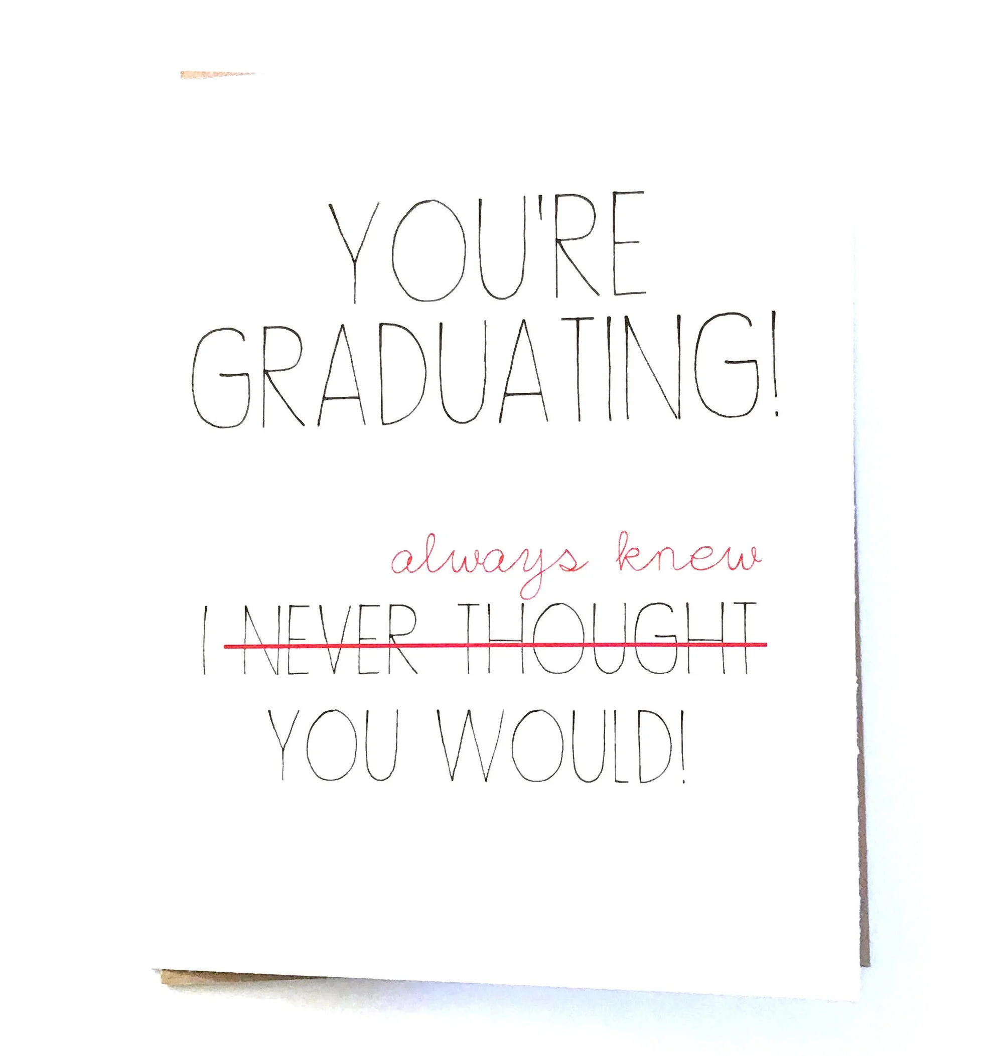 High School Graduation - College Graduation
