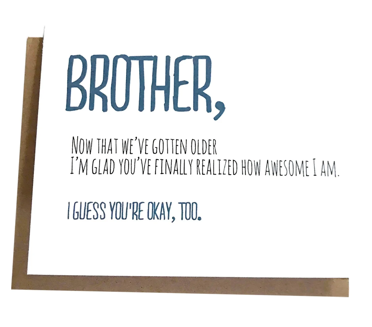 Sibling's Day - Snarky Brother Birthday Card