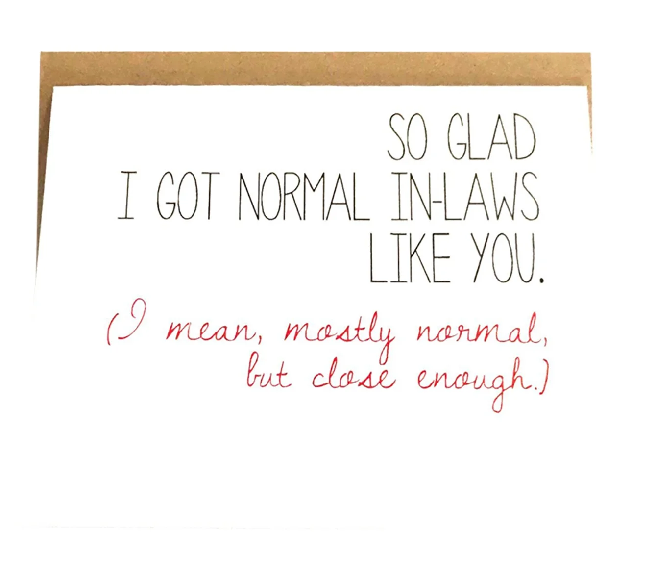In Law Card - Funny Mother in Law Card - Funny Father In Law Card 