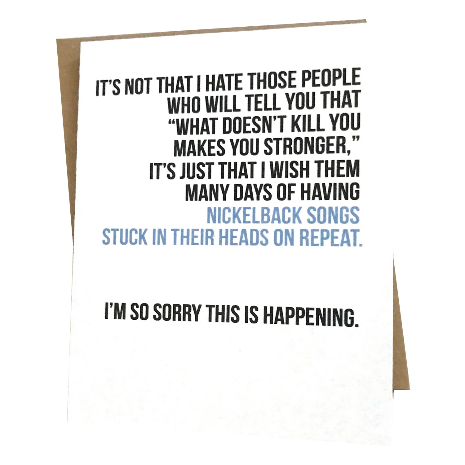Empathy Card - Nickelback Songs