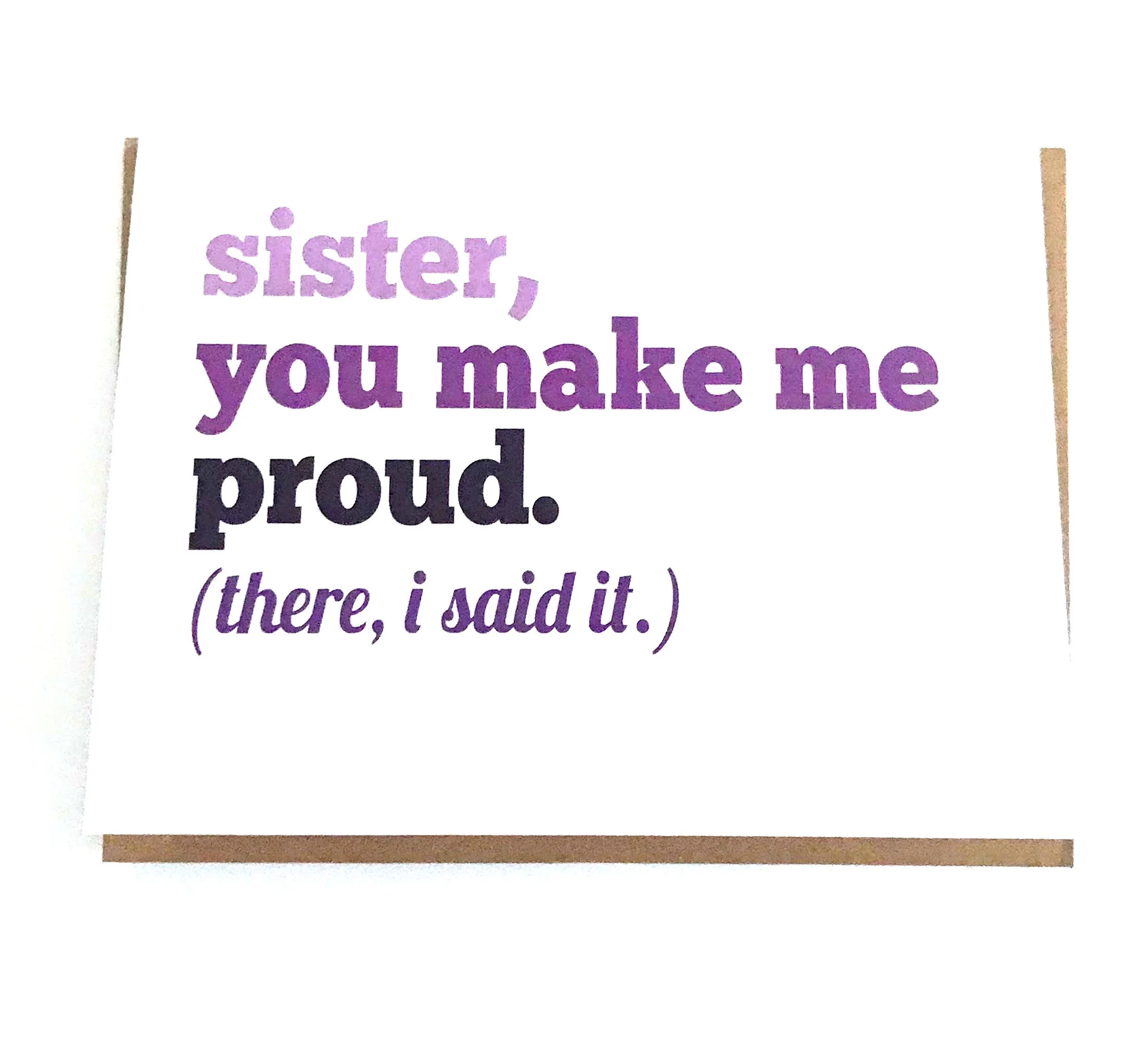 Funny Sister Birthday Card - Sister Graduation Card