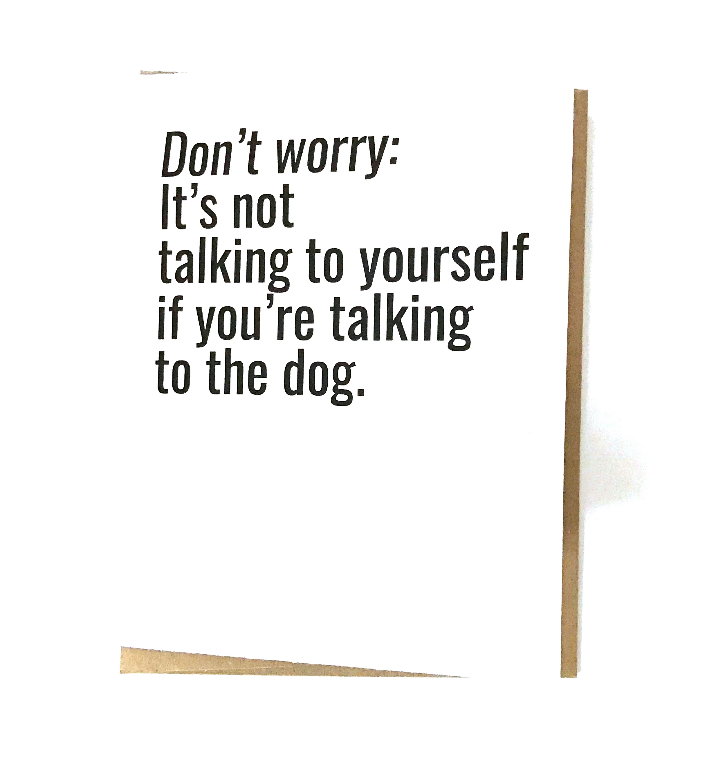 Talking to the Dog Card