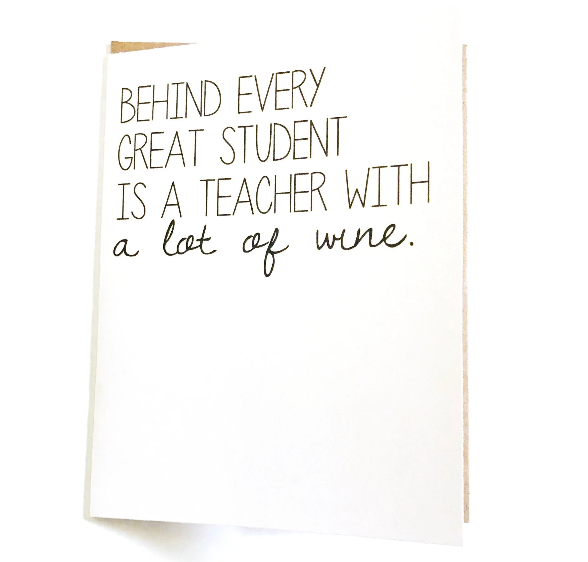 Great Teacher card