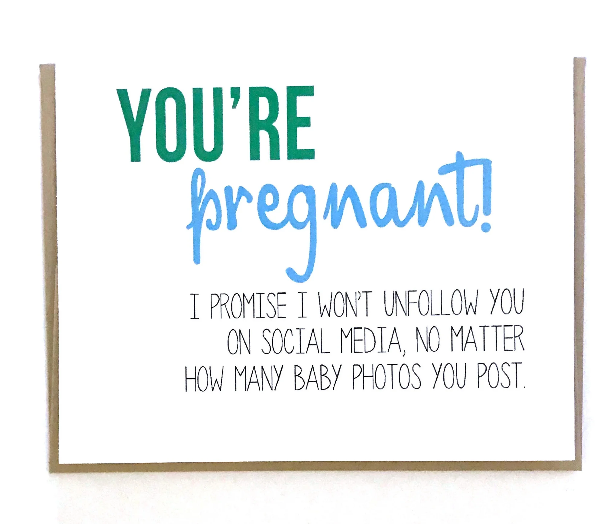 Funny Pregnancy Card - Clever Baby Congratulations 