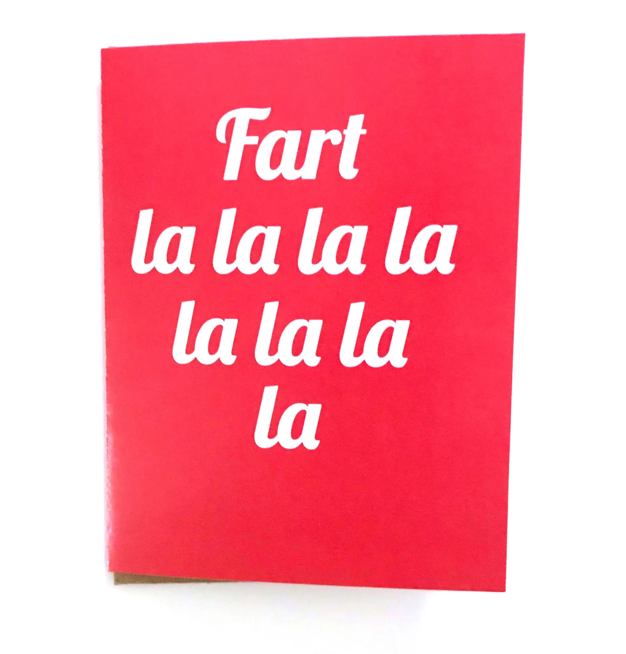 Fart La La La La - Snarky Holiday Card - Cheeky Holiday