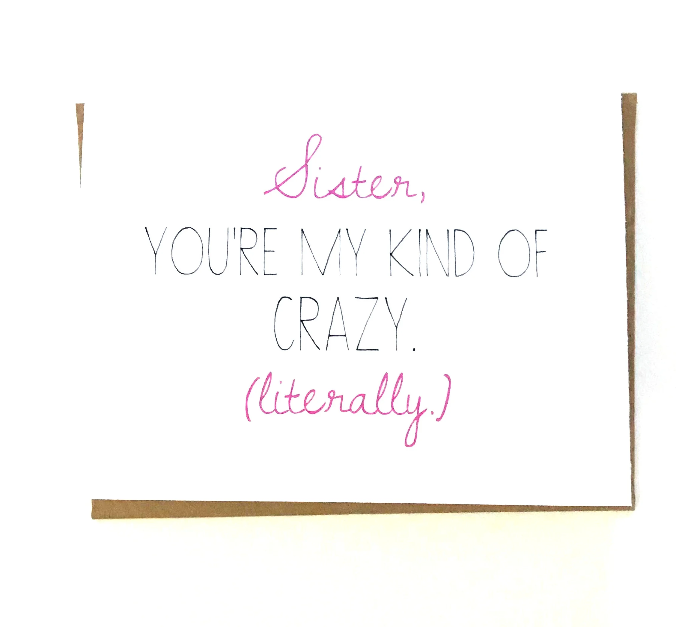 Funny Sister Birthday Card - Sibling's Day