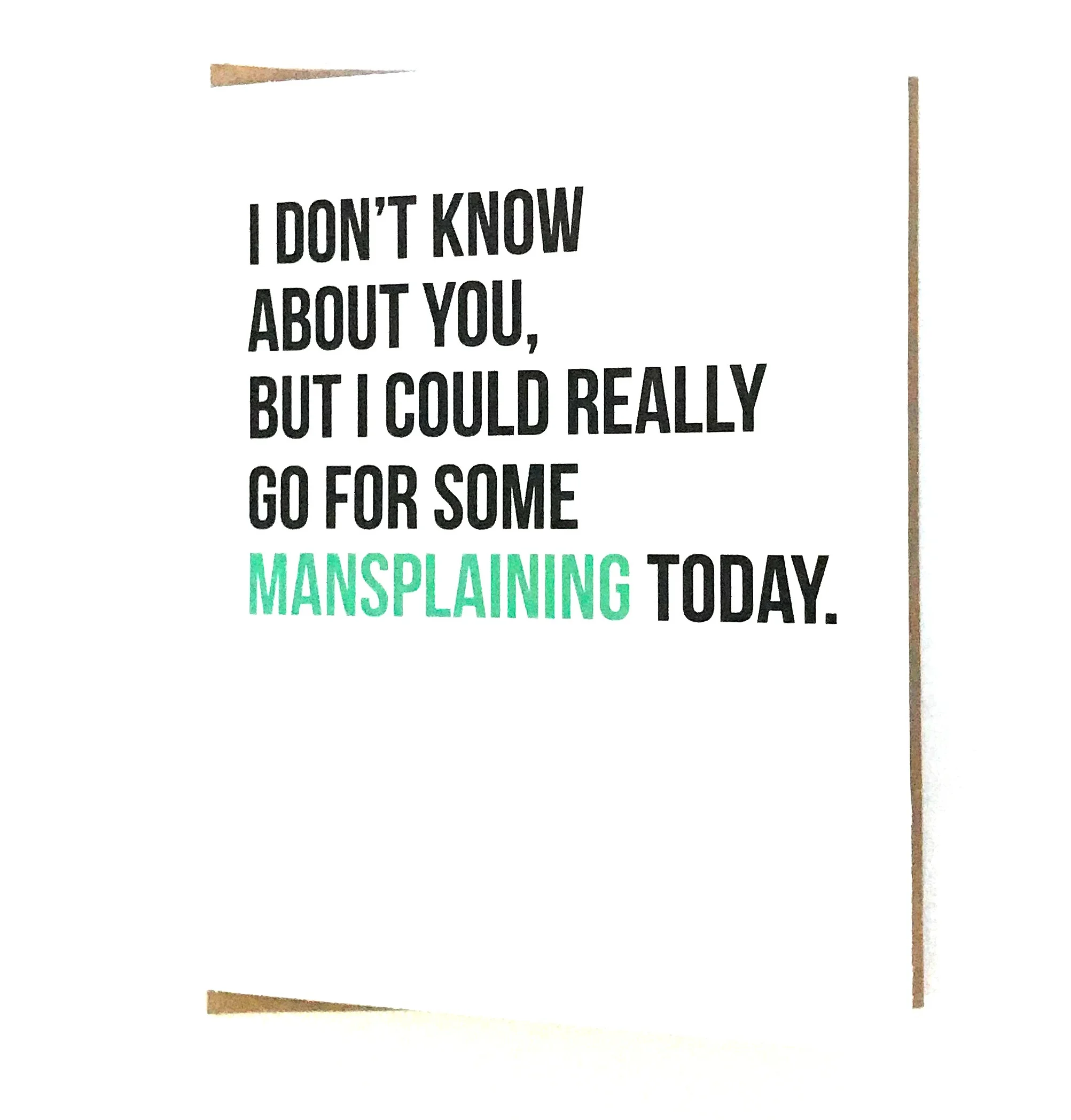 Solidarity Card - Sarcastic Card