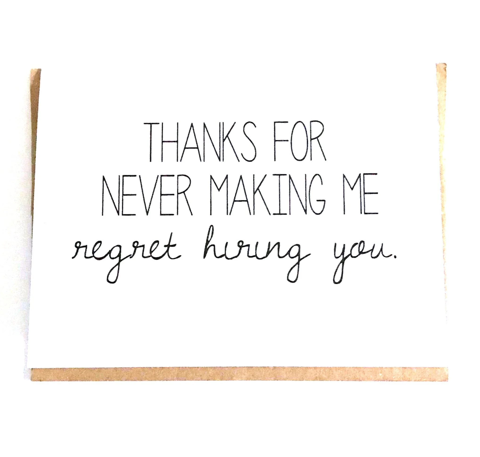 Card for Employee - Employee Appreciation card