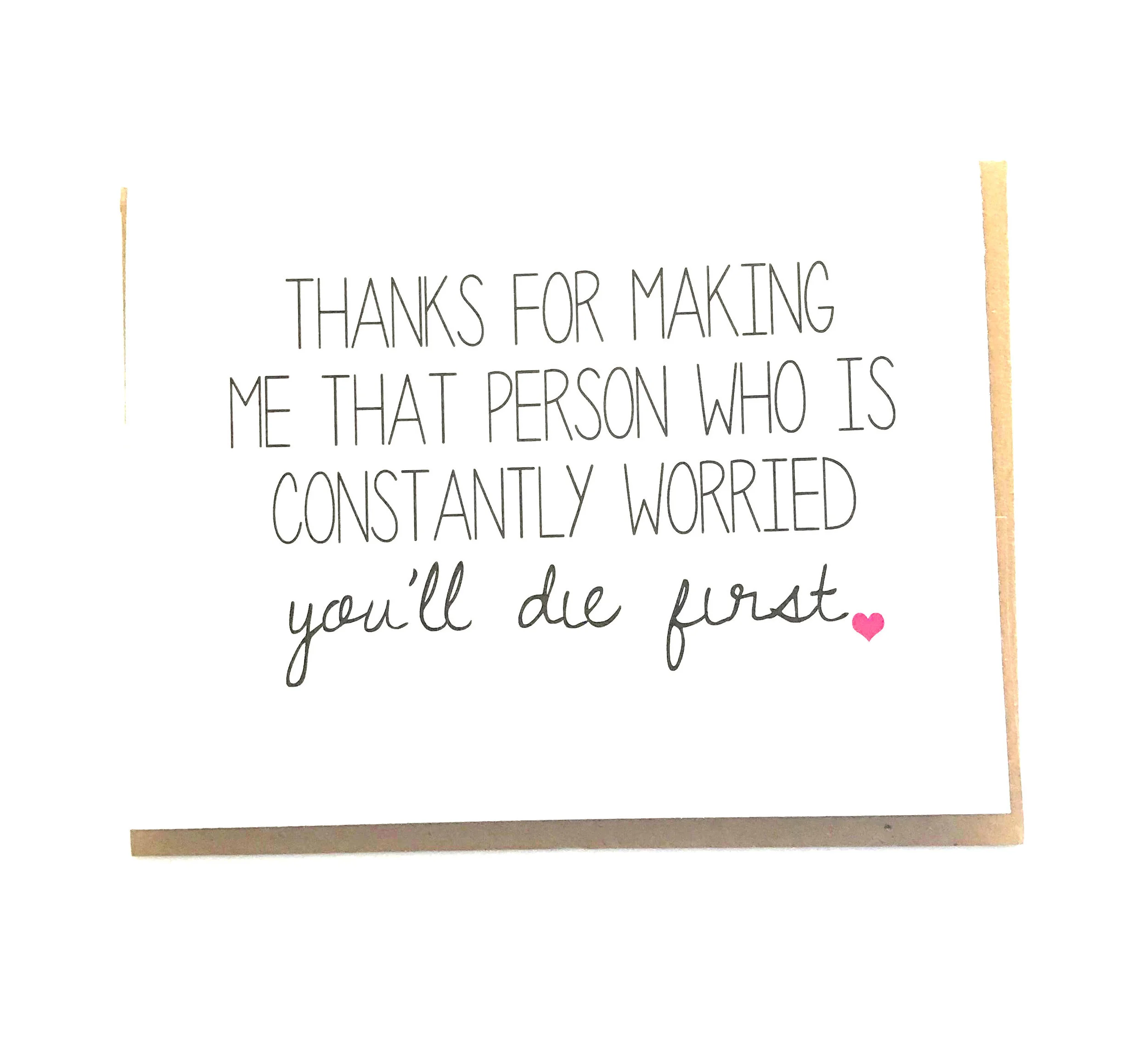 Thanks for Making Me Worry