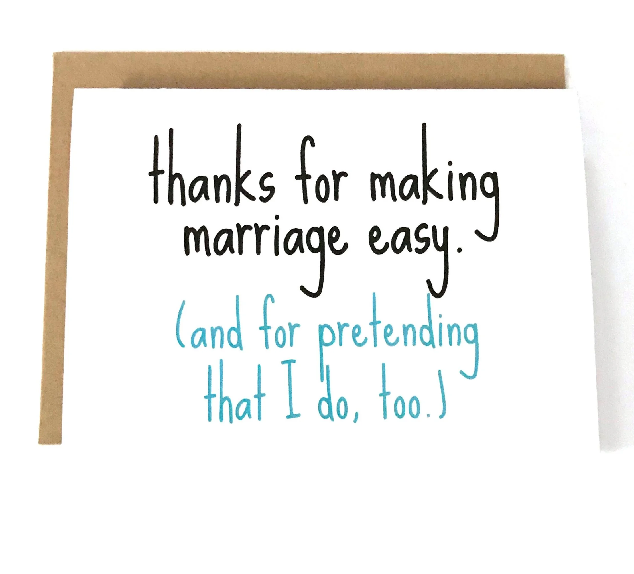 Thanks for Making Marriage Easy