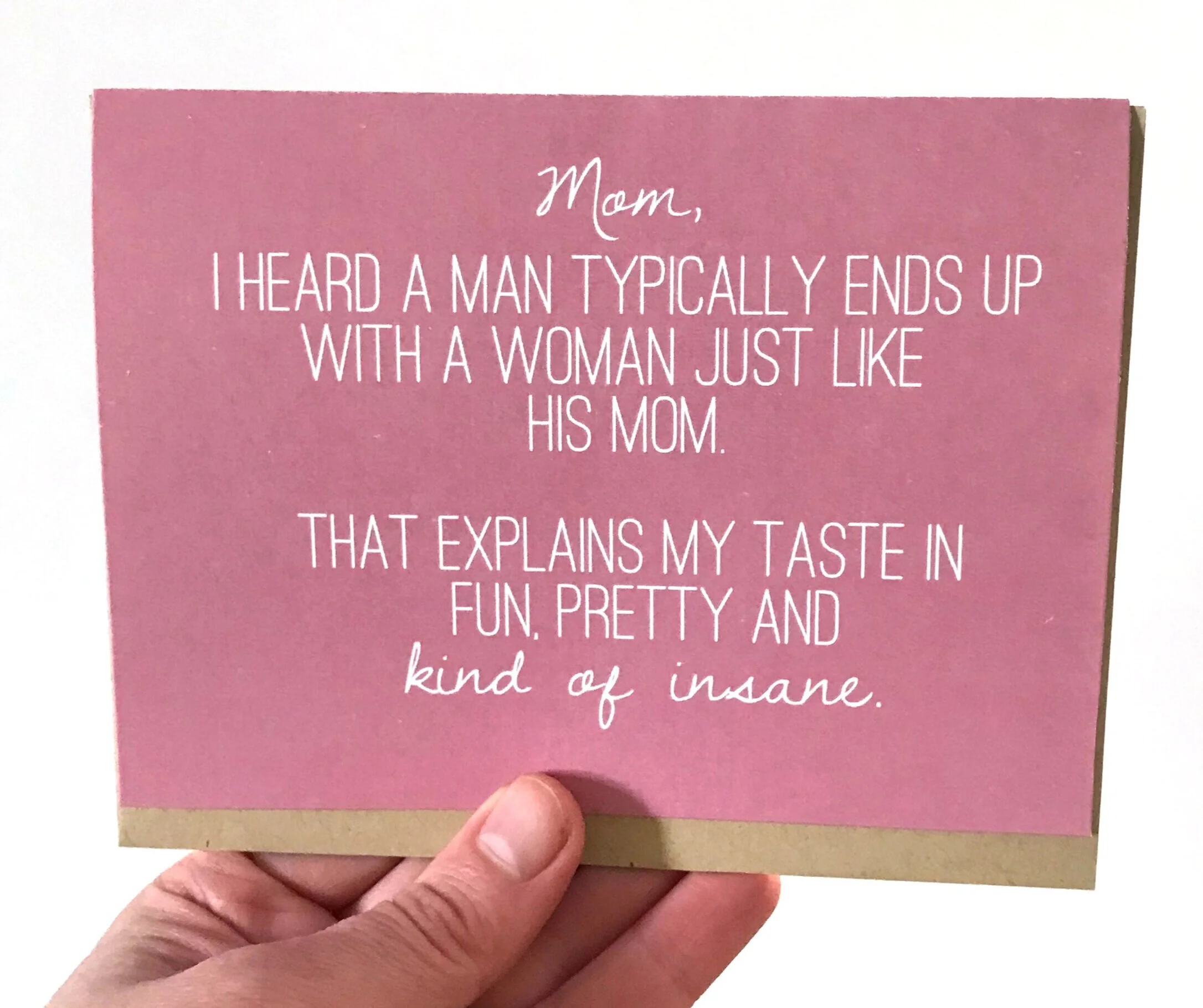 Funny Mom from Son Card - Mom Birthday Card - Mother's Day Card 