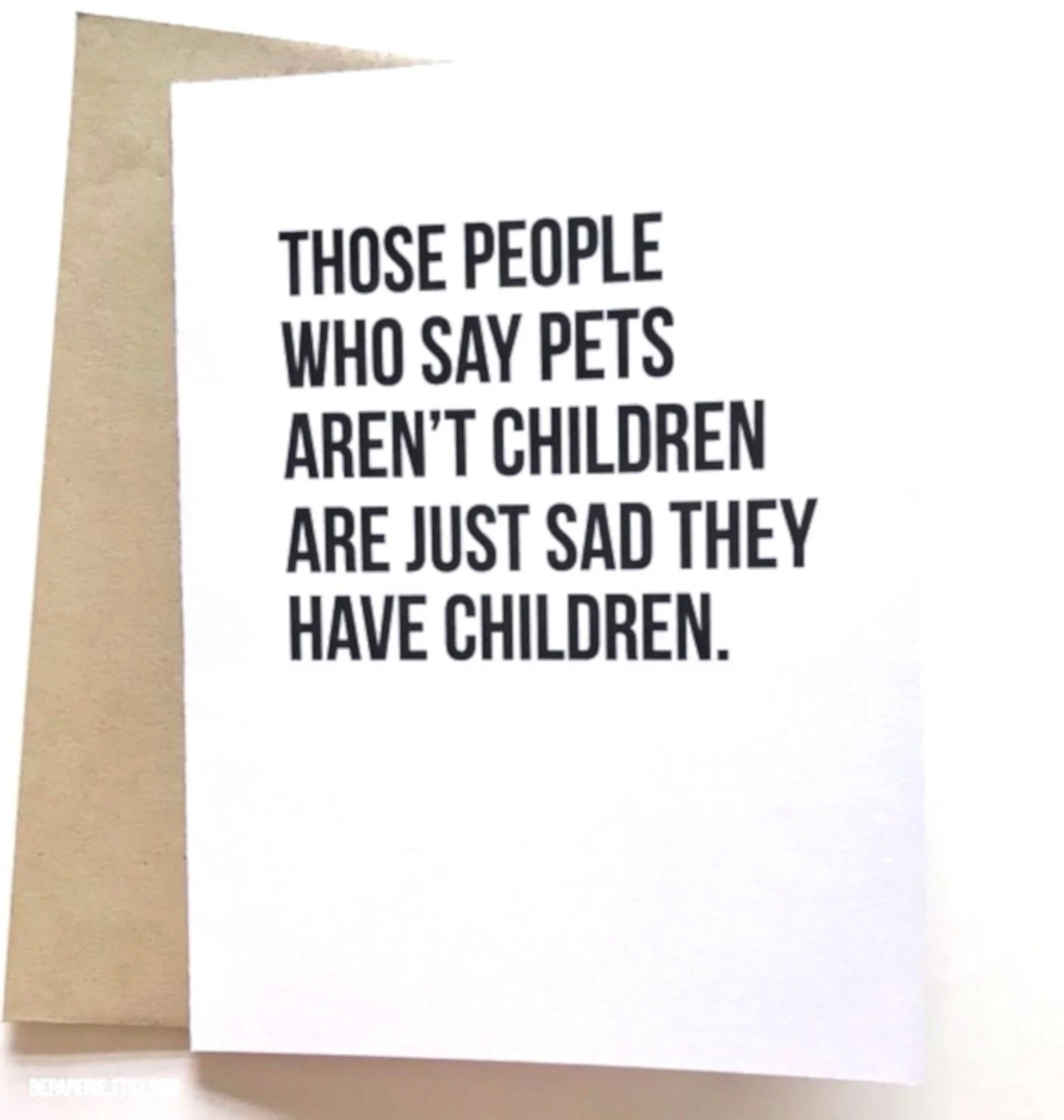Pets aren't children
