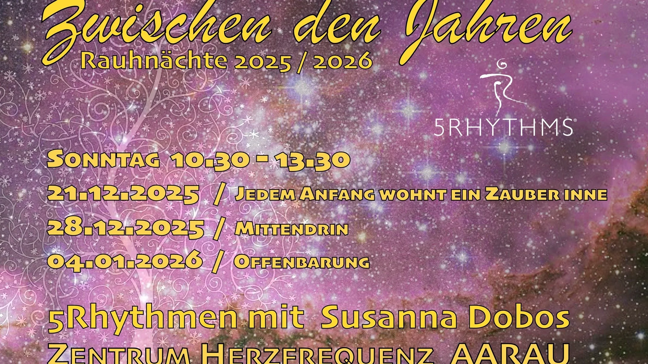 Rauhn&auml;chte 2025 / 2026 in der HERZFREQUENZ Aarau