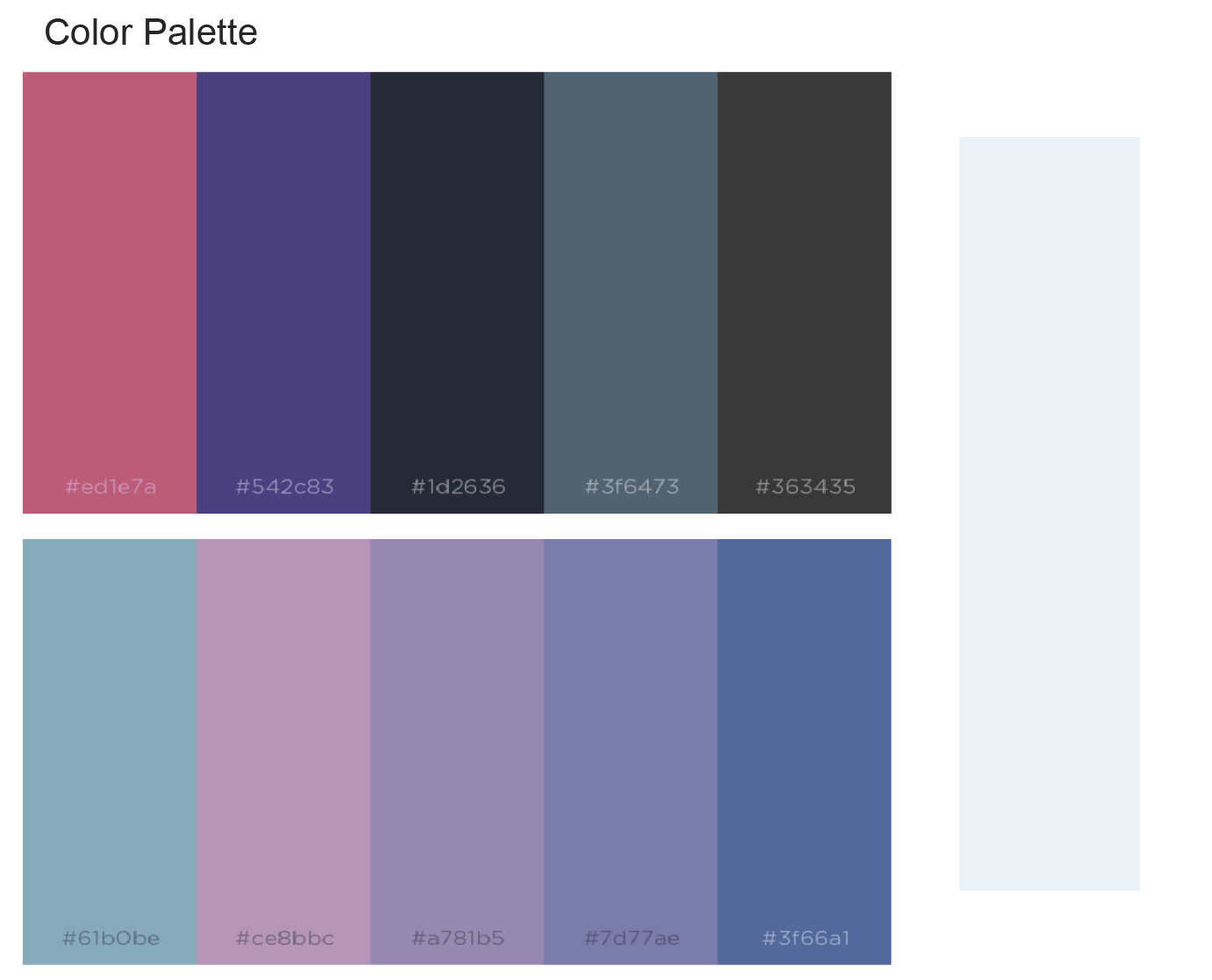 Color palette