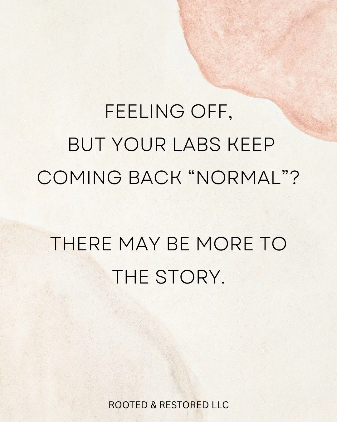 If you&rsquo;ve ever felt like something is off, but your labs come back &ldquo;normal&rdquo;&hellip; you&rsquo;re not alone.

Many women are dealing with symptoms like fatigue, hormone imbalance, anxiety, and burnout without clear answers.

This is 