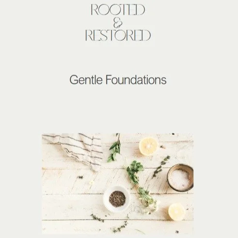 In honor of LAUNCH WEEK for Rooted &amp; Restored LLC, all my new followers will received my eBook - Gentle Foundations - for FREE. Comment LAUNCH and the download link will go straight to your DM's. So grateful for your support! Happy reading! ✨