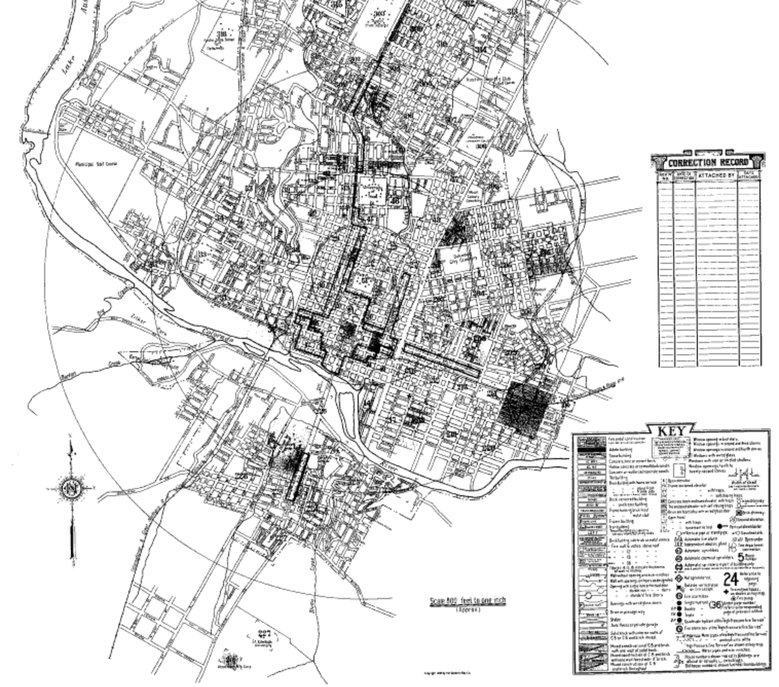 Austin’s 1935 Sanborn Map - Composite Key Map