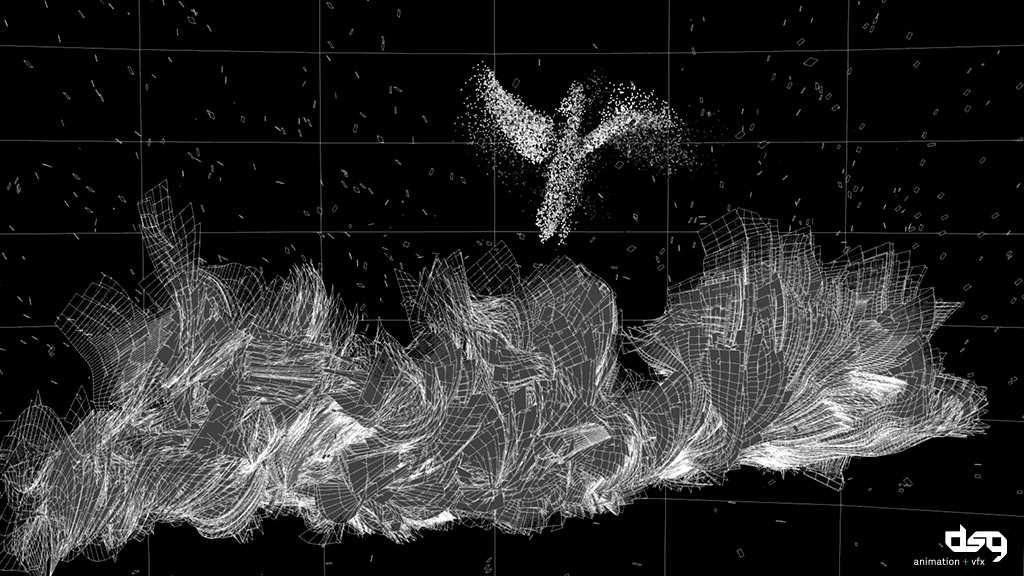 fire simulation to textured geometry