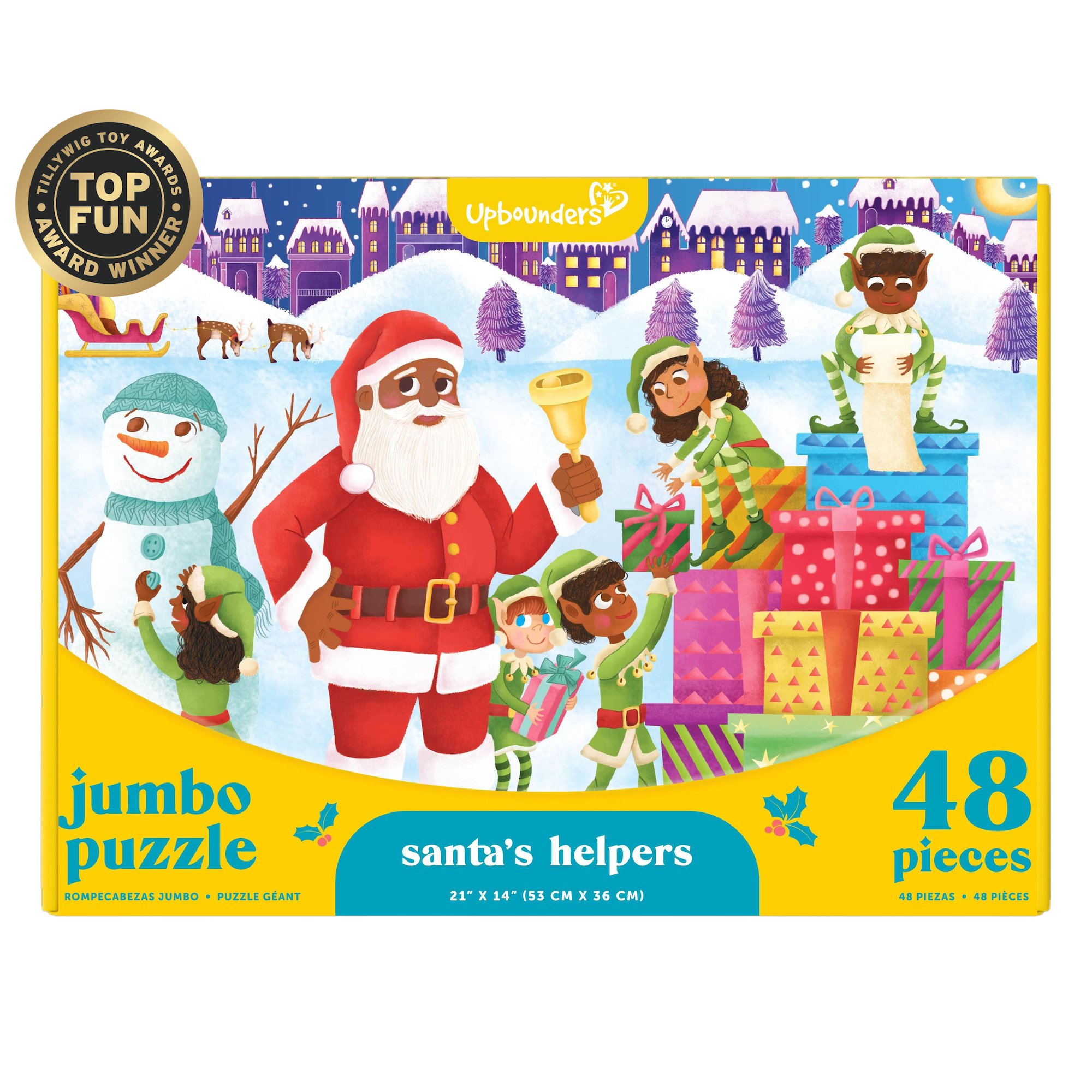 Upbounders® Santa's Helper's 48 PC Puzzle with Black/Brown Santa / $18.99