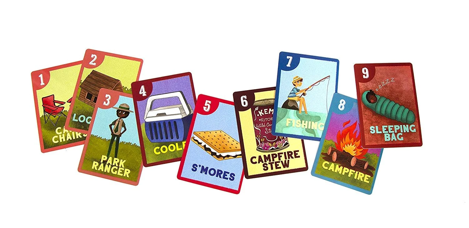 Upbounders Camping Go Fish Card Game - Outdoor Theme Matching Game For Kids 3+