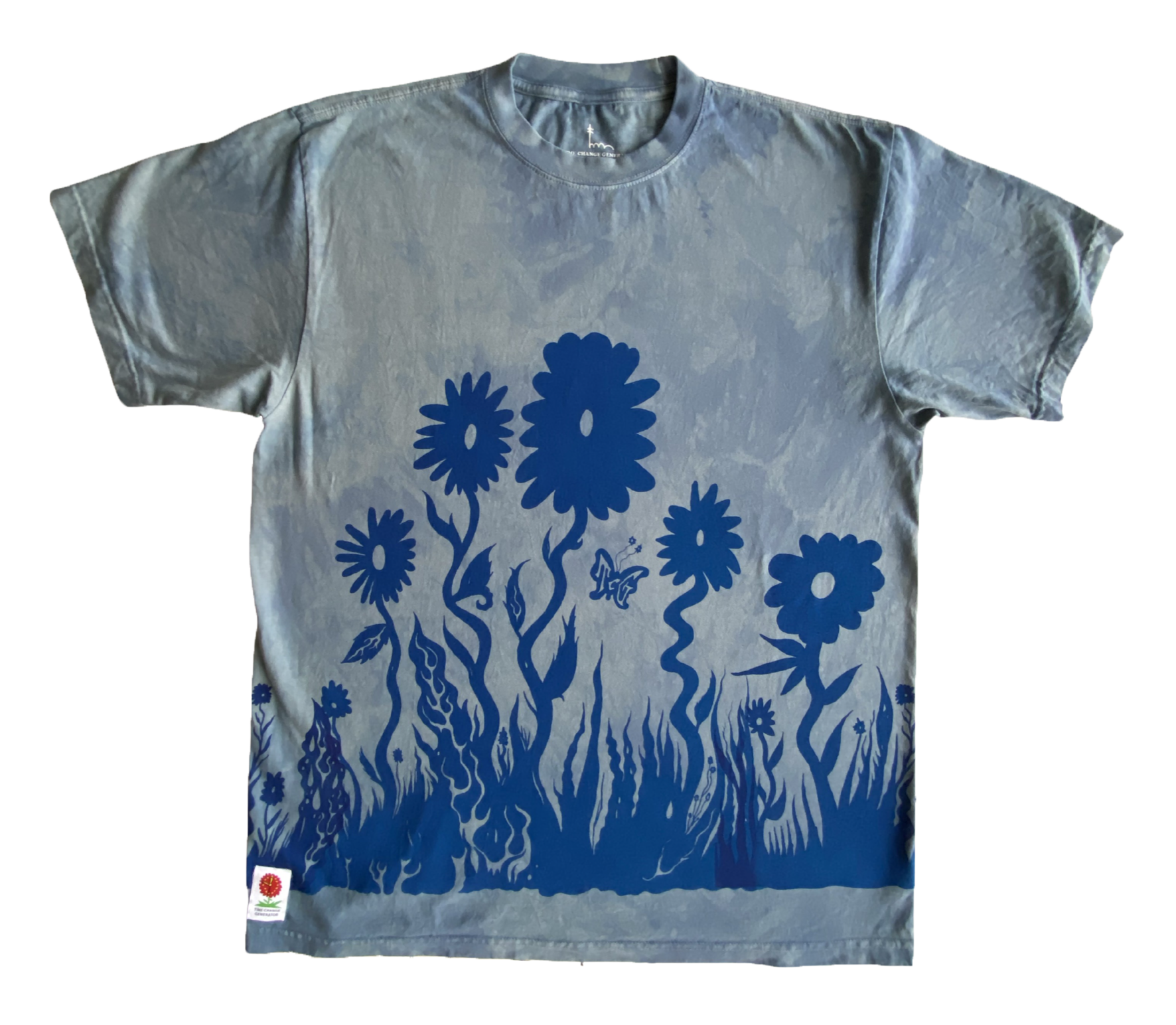 WILDFLOWER TEE (BLUE) — Time Change 